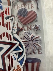 New Recollections 4TH OF JULY PATRIOTIC Scrapbooking Stickers 49 Pc