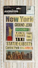 NYC Scrapbook 3D,Epoxy , Paper Stickers New York City Lot of 3