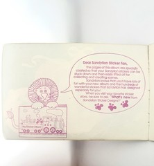 1989 Vintage Sandylion My Sticker Album Ballet Slippers (VERY RARE)