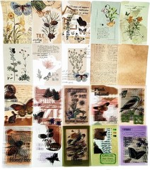 251PCS Vintage Scrapbook Supplies Pack, Scrapbooking Paper and Stickers Ephemera