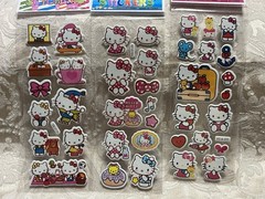Retro Vintage Look Hello Kitty 3D Bubble Puffy Stickers 3 sets (#30)