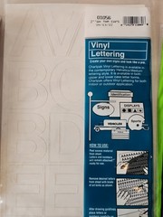 Letters And Numbers Vinyl Stickers Lot New And Used Black And White