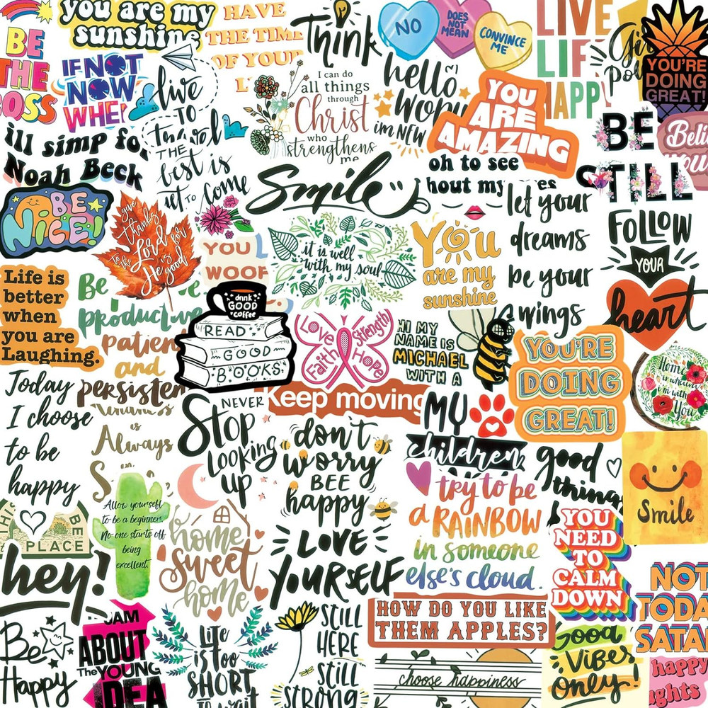 300PCS Inspirational Stickers for Water Bottles, Motivational Stickers for Adult