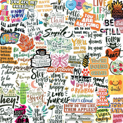 300PCS Inspirational Stickers for Water Bottles, Motivational Stickers for Adult
