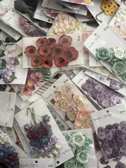 1,070 Pks Recollections Scrapbook Flowers Leaves Butterflies Lot New