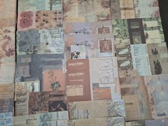 100 Pc Scrapbooking JJ Craft Ephemera Papers Vintage Art Collage Revisited