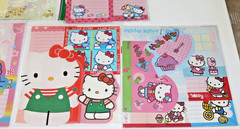 MIX RARE & VINTAGE SANRIO LOT HELLO KITTY STATIONERY STATIONARY LARGE SET