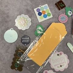 Huge lot CHIPBOARD And EPOXY TAGS Scrapbooking Embellishments Paper Art Stamping