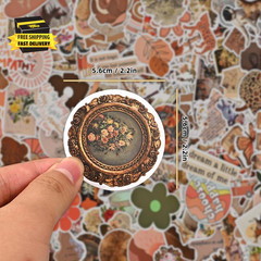 150Pcs Vintage Scrapbook Stickers,Waterproof Sticker Pack, DIY Craft for Water B