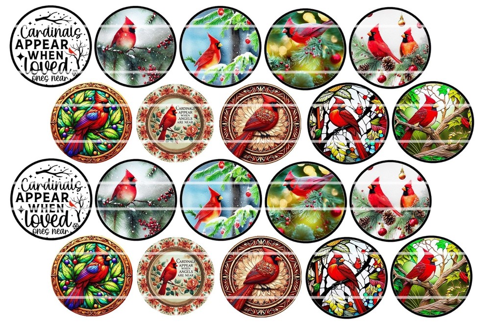 Assorted Precut Bottle Cap Images (Sets)