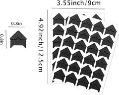 120 Pack Photo Corners Self-Adhesive Picture Corner Stickers for Scrapbooking