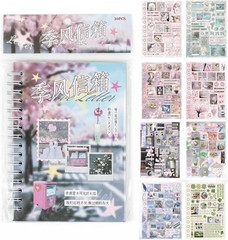 Aesthetic Scrapbook Sticker Book Set 1000 Plus Pcs Vintage Collage for