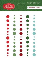 Crafts PP Adhesive Enamel Dots North Pole Trading Co Christmas Red Green Blue