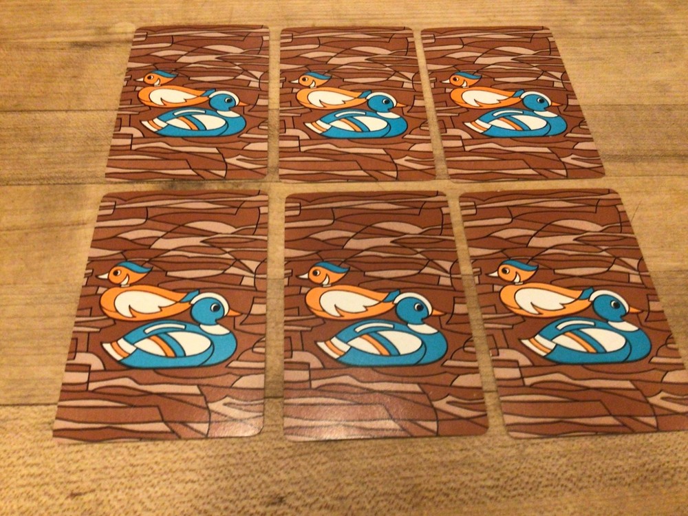 Duck Playing Cards 6 ATC Swaps/Junk Journals/Scrapbooks/Crafts