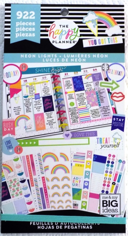 Happy Planner Stickers Neon Lights – Classic Size #922