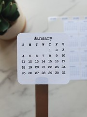 2023, 2024, or 2025 Micro Calendar Stickers for Planners and Journals
