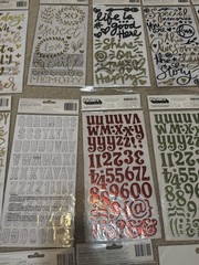 LOT Thickers /American Crafts /Puffy /Scrapbook Stickers Letters Various Brands