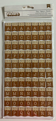 American Crafts Chipboard Alpha Thickers-Variations Available-U Choose