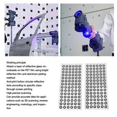 3-20 Sheets 3D Scanning Markers Dots Stickers For Accurate Tracking