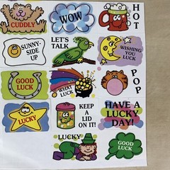Vintage Cool Graphics Stickers Partial Sheets Retro