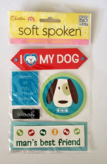 Vintage Soft Spoken Embellishments – Chester – I Love My Dog – SS155