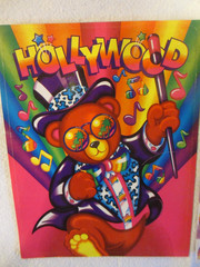 Vintage Lisa Frank Rainbow Bear Stickers & Giant Hollywood Bear Sticker