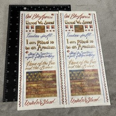 Patriotic 4th Of July Stickers & Wood Words Foil Letters Washi Cardstock Glitter