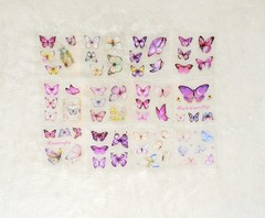 100 Sheet Colorful Butterfly Sticker Set Beautiful A Must Have For Collectors