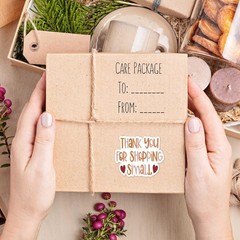 Parzcot Thank You for Shopping Stickers Roll 500pcs Boho Handmade