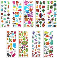 20 Sheets of 3D Puffy Stickers for Kids, Multiple Designs Self-Adhesive Stick…