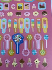 Smiling Food Foodie Stickers Ice Cream Cones S’mores Lollipop Popsicle New Kids