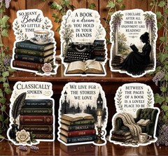 Classic Book Sticker Pack/Books/Great Gatsby/Reader/Clear