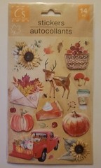 Crafter’s Square Autumn/Fall Themed 14 pc Pop-Up Stickers