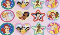 DISNEY PRINCESS✨24✨STICKERS✨🌸💖🌺💛🌸✨6” X 4”✨SNOW WHITE✨CINDERELLA✨ARIEL💫