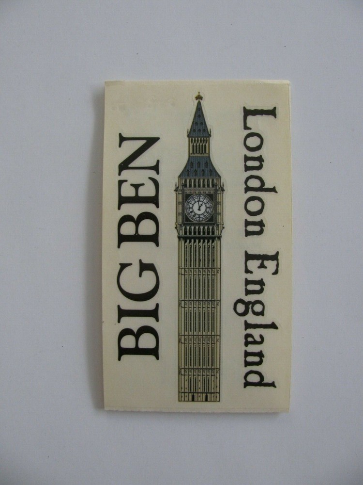 Frances Meyer BIG BEN London England 1 Sheet 2.5″ X 4.5″ NEW