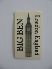 Frances Meyer BIG BEN London England 1 Sheet 2.5″ X 4.5″ NEW