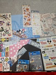 Disney Princess Scrapbook Stickers 30 pc LOT Mickey Pooh Snow White Cinderella