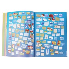 Sticker by Number Beach Vacation Fusion of Paint by Number and Sticker Fun by