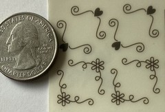 DARK BROWN PHOTO CORNER Rub-On Transfers(4”x 5”) Scrapbook•Memory•Card Making