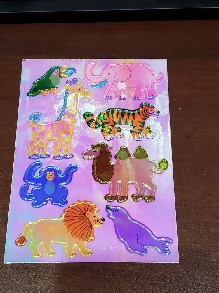 Sandylion Mother of Pearl Mini Maxi TROPICAL ANIMALS elephant giraffe monkey