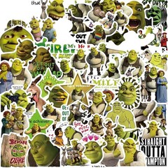 Shrek Cartoon Assorted Themed 50pc Sticker Set