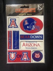 K&Company COLLEGIATE Clearly Yours Dimensional Sticker Arizona Wildcats 🏈