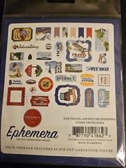 Echo Park ~Travel Adventure~ Die Cuts Ephemera 33-pc Pack
