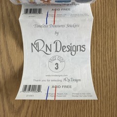 Vintage NRN Designs Doctor Visit Sticker ROLL Check Up Medical Stickers