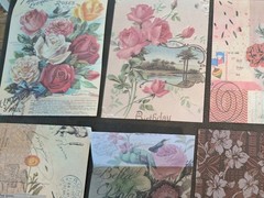 Nature Imprint Scrapbook Set Washi Stickers, Pet Stickers Memo Pad 5 Sheets Eph