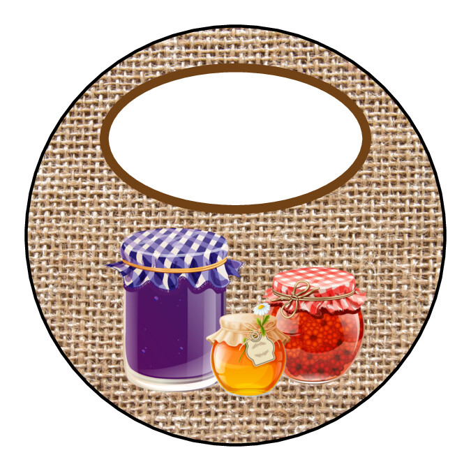 20 Mason jar, Ball canning labels, stickers, tags, 2 inch size, burlap