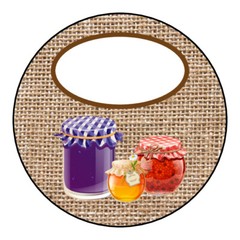 20 Mason jar, Ball canning labels, stickers, tags, 2 inch size, burlap