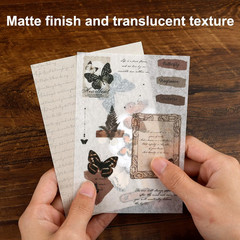 Washi Stickers for Journaling, Vintage Ephemera for Scrapbooking with 180Pcs Bu