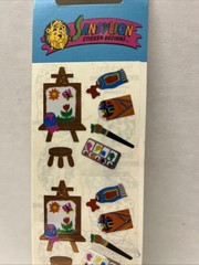 Sandylion Art Painting Easel Palette Brush Stickers Strip Multicolor