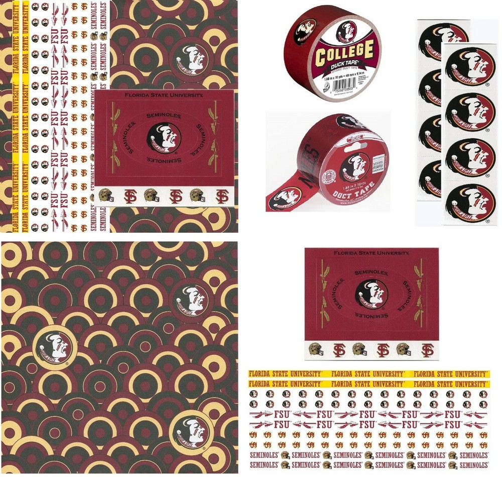 Florida State University Seminoles Scrapbook Kit Stickers Paper U-CHOOSE 7 ITEMS